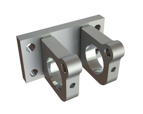 Soporte de perno para etapa intermedia 185x120x100 para Lindner Recyclingtech Lindner Jupiter