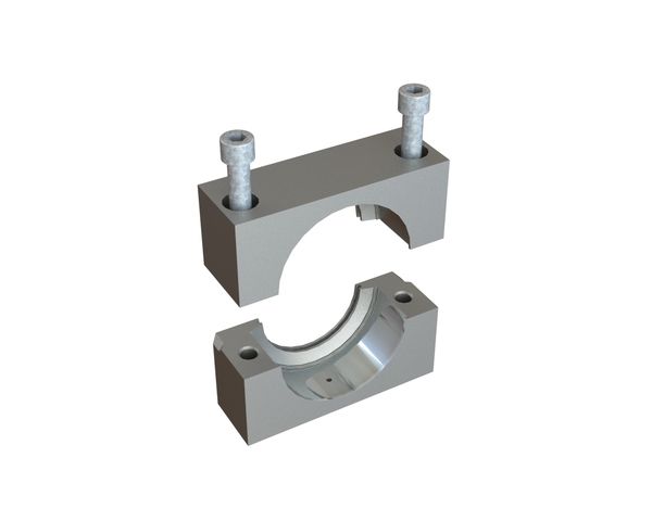 Soporte de rodamiento para cojinete articulado, 340x270x118, 2 piezas, unidad hidráulica de empuje para Lindner Recyclingtech Lindner Komet 2800