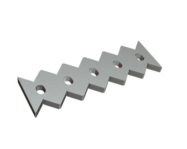 Stator blade, 500x156x27, Premium Line, version 65, X version for Lindner Recyclingtech Lindner Micromat
