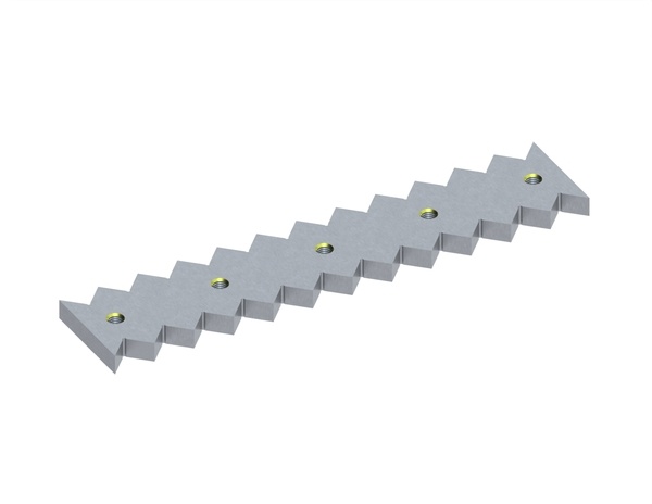Stator blade, 659x136x27, Eco Line, W9 version for Lindner Recyclingtech 