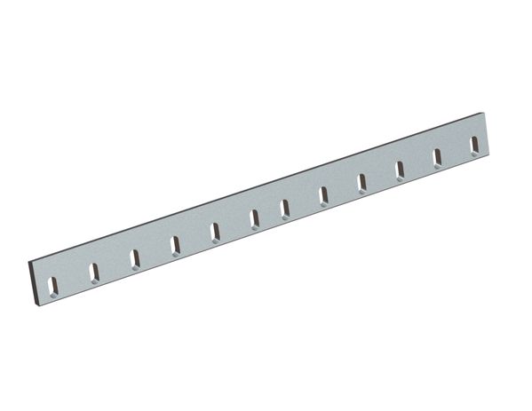 Stator knife 1038x96x22, PremiumCut, 12 slotted holes, cutting edge 75°, X version for Heinrich Dreher Maschinenbau 