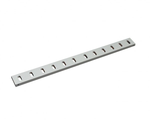 Stator knife 1178x100x22, PremiumCut, 12 slotted holes, cutting edge 75°, version X for Herbold Meckesheim GmbH Herbold SMS 80/120