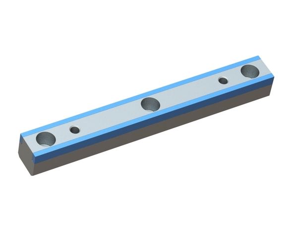 Stator knife 257x30x30, Hybrid Line, M10, carbide grade H5 for ZERMA America LLC 