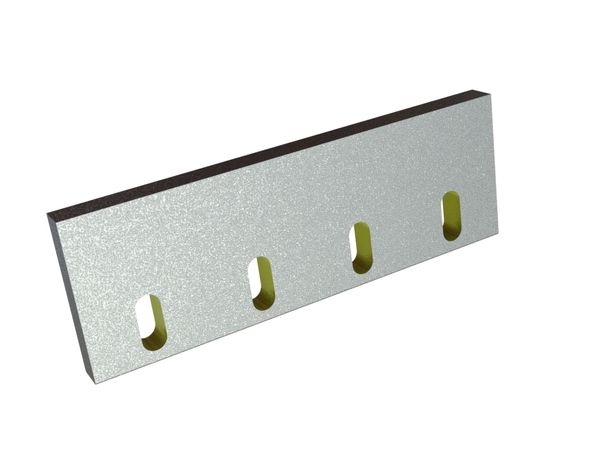 Stator knife 286x98x19, Eco Line, 4 slotted holes, 2xM8 threads, Y version for Molinari 