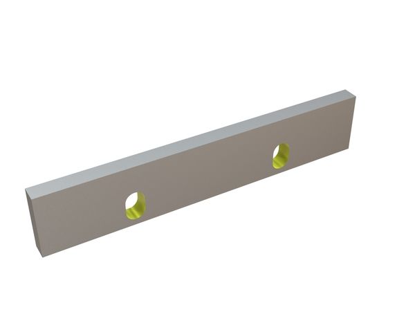 Stator knife 319x60x16, Eco Line, 2 slotted holes, 2xM10 threads, X version for Rapid Granulator AB 
