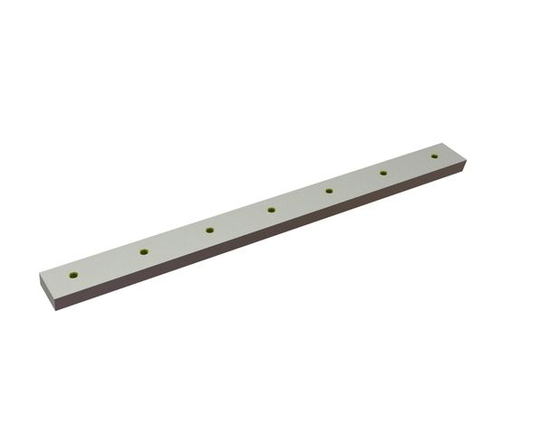 Stator knife 540x55x20 Eco Line, cutting edge 75°, 7xM10 thread, X version for Zeno Zerkleinerungsmaschinen 