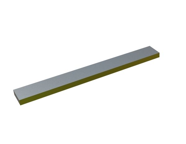 Stator knife 605x68x20 Eco Line, cutting edge 10°, X version 