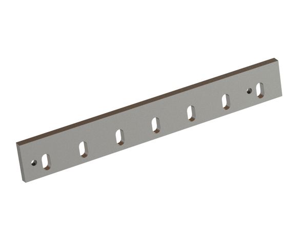 Stator knife 619x84x16 Premium Line, 2xM12, 2 holes, cutting edge 82°, X version for Cumberland 