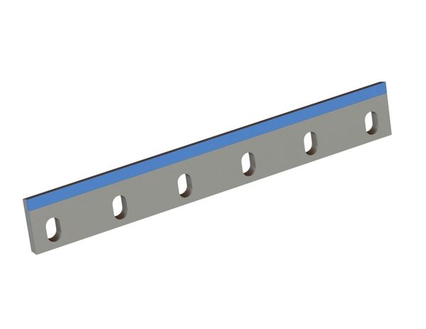 Stator knife 700x100x20, Hybrid Line, cutting edge 80°, M8, carbide grade H4, 6x slotted holes 26x43 