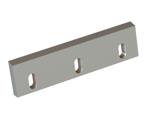 Statormesser 304x78x19, Premium Line, 3 Langlöcher, Schneide 75°, W-Variante 