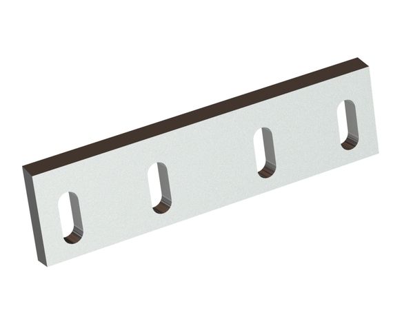 Statormesser 400x105x22, Premium Line, 4 Langlöcher, Schneide 78°, 3xM10 Gewinde, X-Variante für Tria 