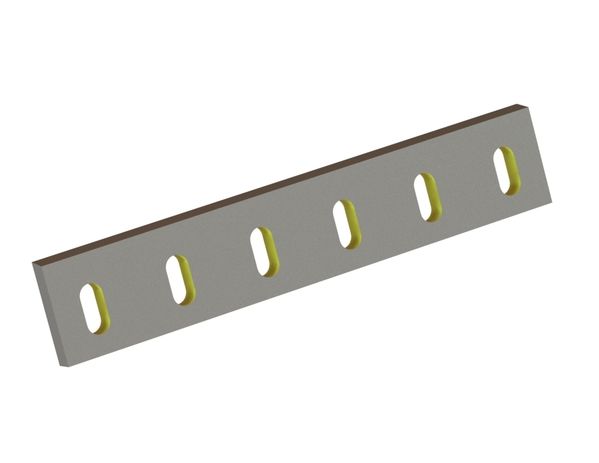 Statormesser 412x78x17, Eco Line, 6 Langlöcher, Schneide 81°, 2xM8, X-Variante 