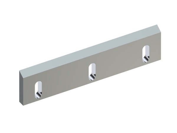 Statormesser 500x120x25 Premium Line, 2xM12 Gewinde, 3 LL, Schneide 30°, X-Variante 