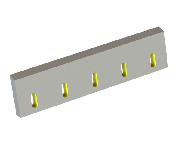 Statormesser 512x128x28, Eco Line, 5 Langlöcher, Schneide 72°, X-Variante für Tria 