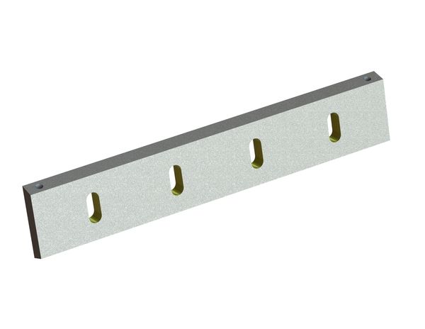 Statormesser 526x100x22, Eco Line, 4 Langlöcher 18x42, Abstand 120, Schneide 75°, X-Variante für Zerma | AMIS 