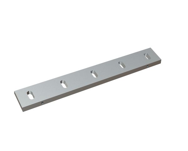 Statormesser 588x85x18, Premium Line, 5 Langlöcher, beidseitige Schneide 75°, 4xM10, X-Variante für Zerma | AMIS 