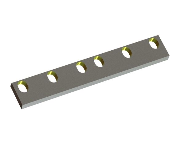 Statormesser 605x95x25, Eco Line, 6 Langlöcher, Schneide 81°, X-Variante 
