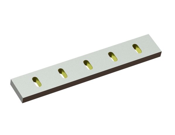 Statormesser 607x100x30, Eco Line, 5 Langlöcher, Schneide 75°, X-Variante 