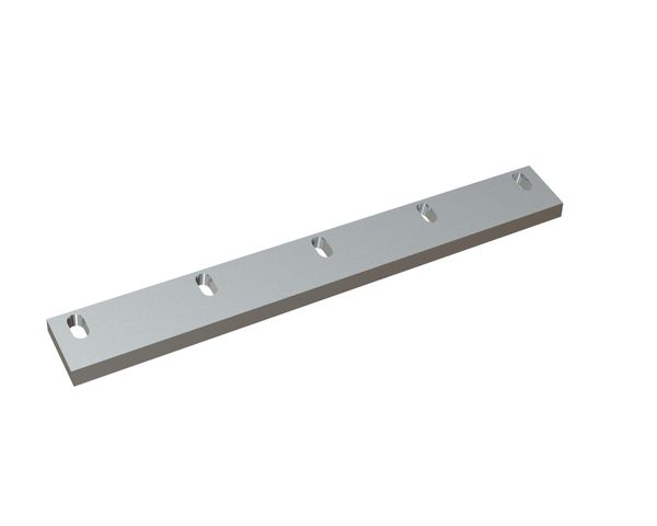 Statormesser 654x80x20, 5 Langlöcher, Schneide 75°, X-Variante für Herbold Meckesheim GmbH Herbold SML