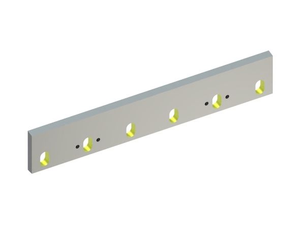 Statormesser 700x120x20, Eco Line, 6 Langlöcher, Schneide 79°, 4xM10, X-Variante 