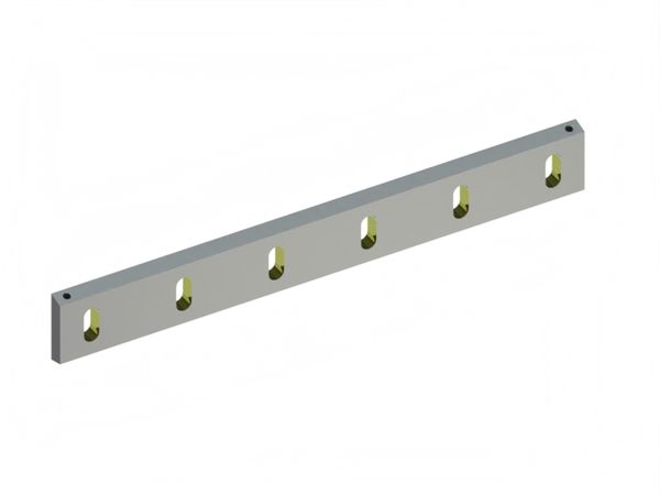 Statormesser 750x100x22, Eco Line, 6 Langlöcher, Schneide 75°, Y-Variante für Herbold Meckesheim GmbH 