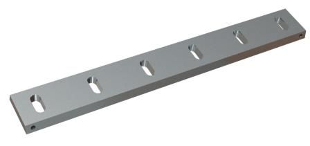 Statormesser 750x100x22, Premium Line, 6 Langlöcher, Schneide 75°, X-Variante für Herbold Meckesheim GmbH Herbold SML 60/145