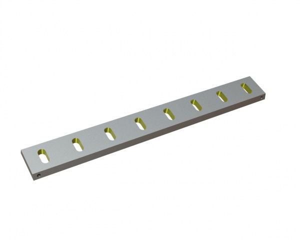 Statormesser 795x100x22, Eco Line, 8 Langlöcher, Schneide 75°, X-Variante für Herbold Meckesheim GmbH Herbold SMS 45/80