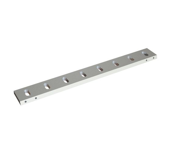 Statormesser 800x100x21, Premium Line, 8 Langlöcher, Schneide 75°, X-Variante für Genox Recycling Tech 