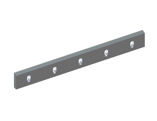 Statormesser 813x98x24, Premium Line, 5 Langlöcher, Schneide 75°, X-Variante für Previero 