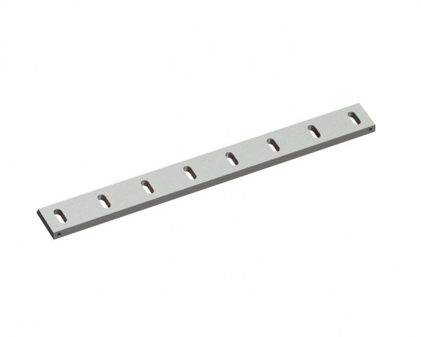 Statormesser 995x100x22, Premium Line, 8 Langlöcher, Schneide 75°, 4xM12 Gewinde, W-Variante für Herbold Meckesheim GmbH Herbold SMS 45/100