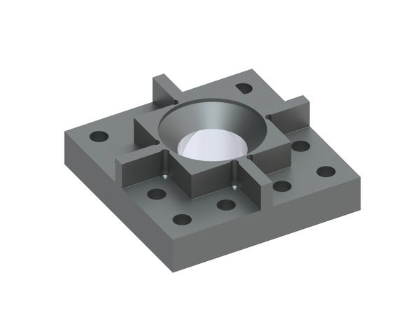 Support de couteaux 145x145x47, 4 coins avec découpes droites pour 12 couronnes de coupe en carbure pour Lindner Recyclingtech 