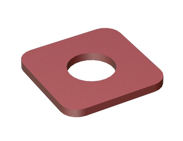 support de lame 126x126x10 Hardox perçage Ø55 pour Lindner Recyclingtech 