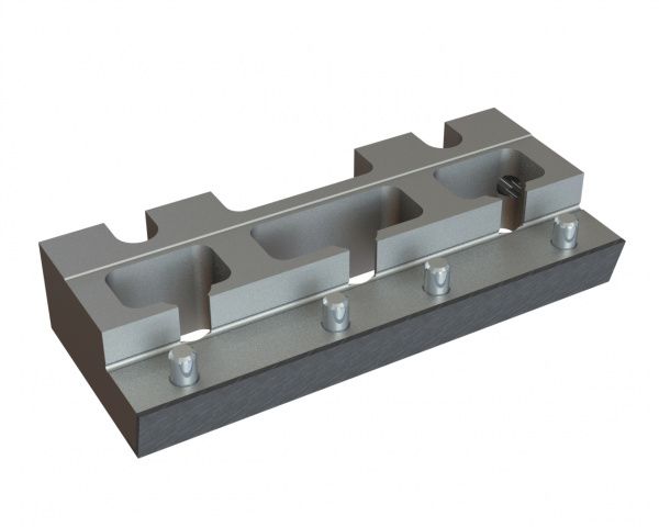 Support de peigne racleur 345x150x67, renforcé, version 172 nouvelle pour Lindner Recyclingtech Lindner Komet