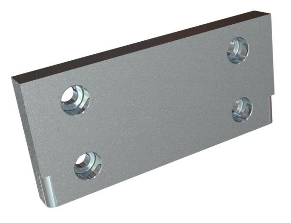 Support for knife holder 180x82x18, 4 countersunk holes for MeWa | Ehehalt | Andritz MeWa | THM Recycling Mewa UG 1007