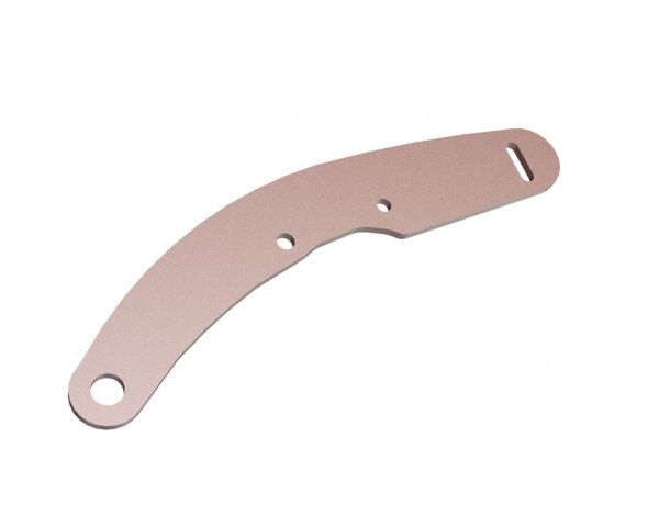 Supporto cassetta vaglio 852x266x15, Hardox, 3 fori, 1 asola per Hammel Recyclingtechnik GmbH 