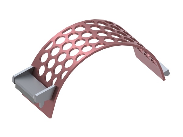 Tamis 340 large, épaisseur plateau perforé t=15 perforation Ø70, entretoise 14, Hardox pour Lindner Recyclingtech Lindner Power Komet 2800