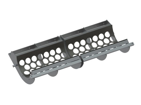 Tamis kit de 2. 1840 large épaisseur plateau perforé t=10, perforation Ø102 pour Vecoplan 