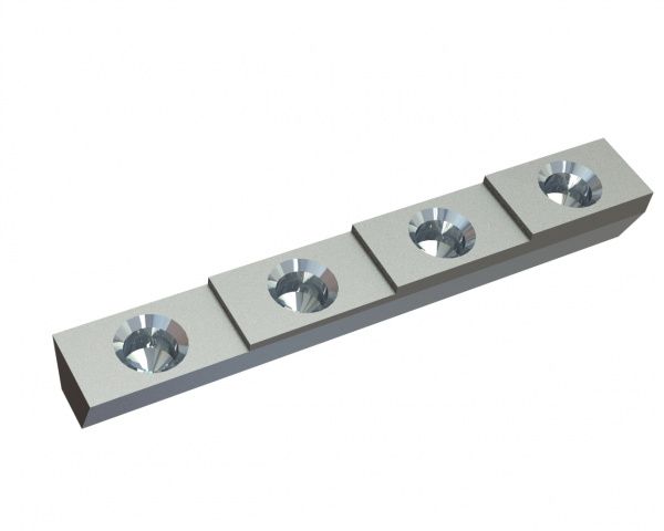 Tapa para cuchilla de estátor 319x45x45 para Eldan Recycling Eldan HR 162