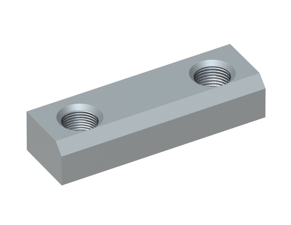 Threaded bar 100x30x20, 2x M18, with chamfer for MeWa | Ehehalt | Andritz MeWa | THM Recycling Mewa UG 1007