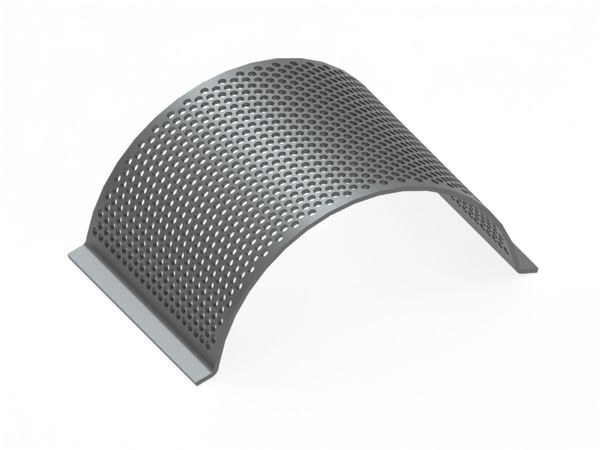 Tôle de criblage, largeur 472, épaisseur t=10, perforation Ø15.9, ligament 6 pour Cumberland 