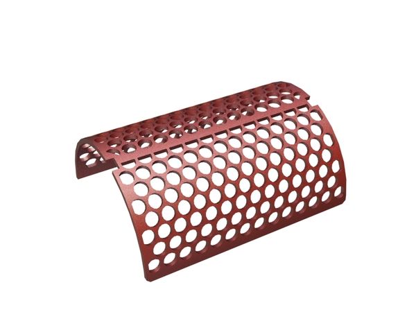 Tôle de criblage, largeur 494, épaisseur t=10, perforation Ø30, ligament 5, Hardox pour Weima Maschinenbau GmbH Weima WLK 1500