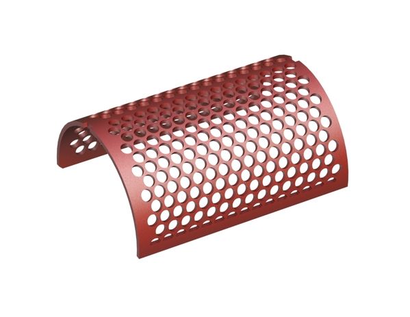 Tôle de criblage, largeur 500, épaisseur t=10, perforation Ø25, ligament 5, Hardox pour Weima Maschinenbau GmbH Weima WLK 1500