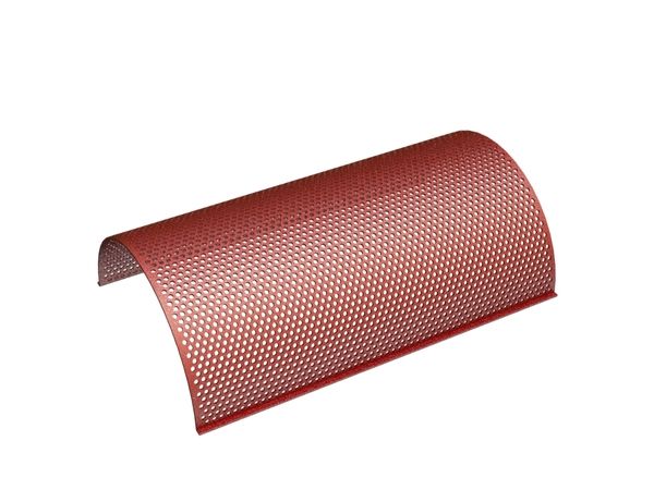 Tôle de criblage, largeur 632, épaisseur t=4, perforation Ø7, ligament 4, Hardox pour Hosokawa Alpine AG 