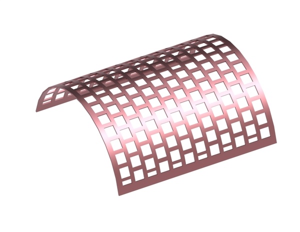 Tôle de criblage, largeur 688, épaisseur t=6, perforation carrée 40, ligament 15 pour Heinrich Dreher Maschinenbau 