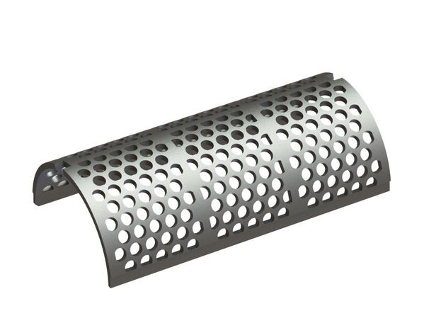 Tôle de criblage largeur 744, épaisseur de tôle t=15, perforation ronde Ø30, ligament 10 pour Weima Maschinenbau GmbH 
