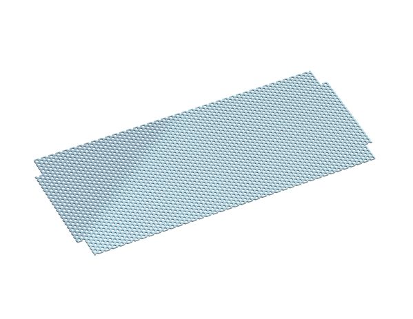 Tôle de criblage plate, largeur 341, épaisseur t=3, perforation Ø8, ligament 4, acier inoxydable pour Wipa Werkzeug- und Maschinenbau GmbH 