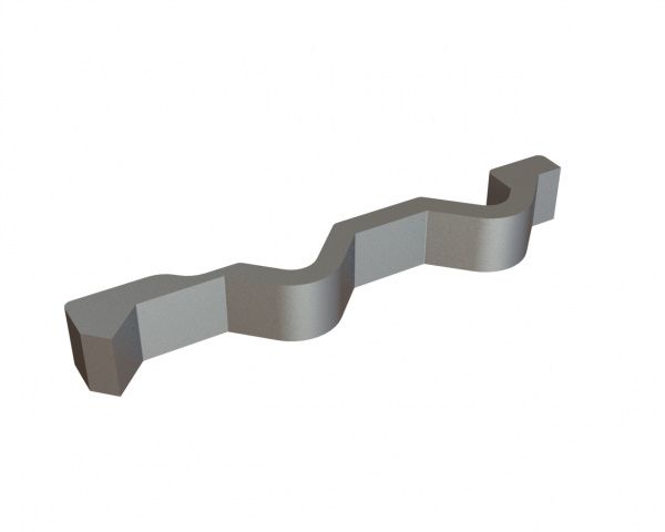 Tôle de support pour peigne racleur version 117 pour Lindner Recyclingtech Lindner Jupiter