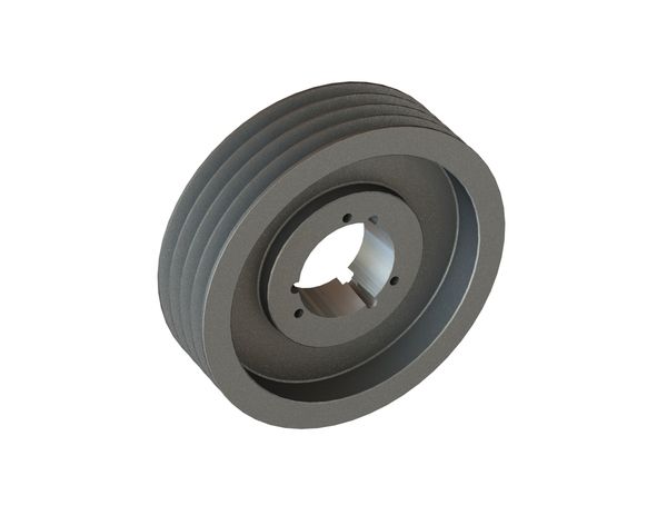 V-belt pulley Ø375, for 4 SPC grooves, for use with taper bush 3535 