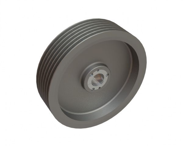 V-belt pulley 6x ØSPC 710 for Lindner Recyclingtech Lindner Power Komet 2800