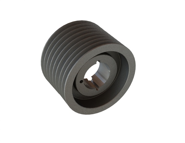 V-belt pulley 8V Ø355, 8 grooves, taper bushing version 4545 for Lindner Recyclingtech Lindner Jupiter